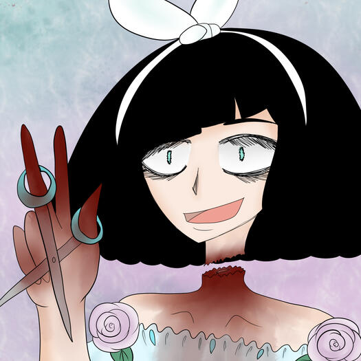 Flat Color Lined Portrait